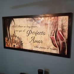 Wood Art Bible Verse- Perfecto Amor