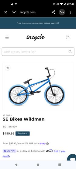 SE WILD MAN 20 INCH BIKE