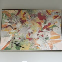 Framed Modern Canvas Painting
