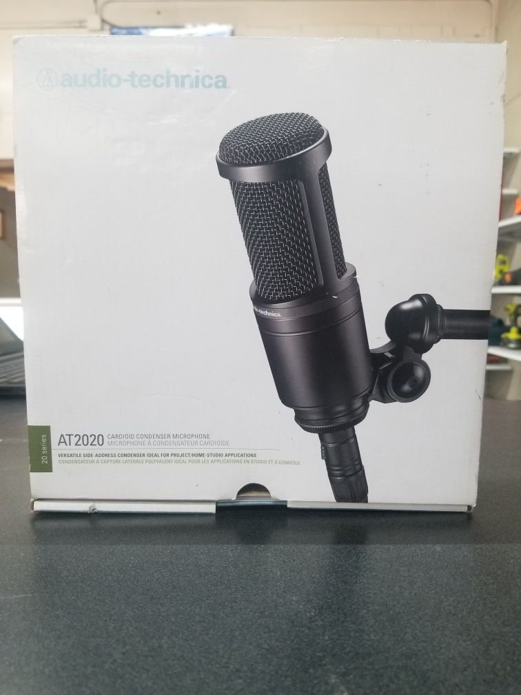 Audio-Technica AT2020 Large Diaphragm Condenser Microphone