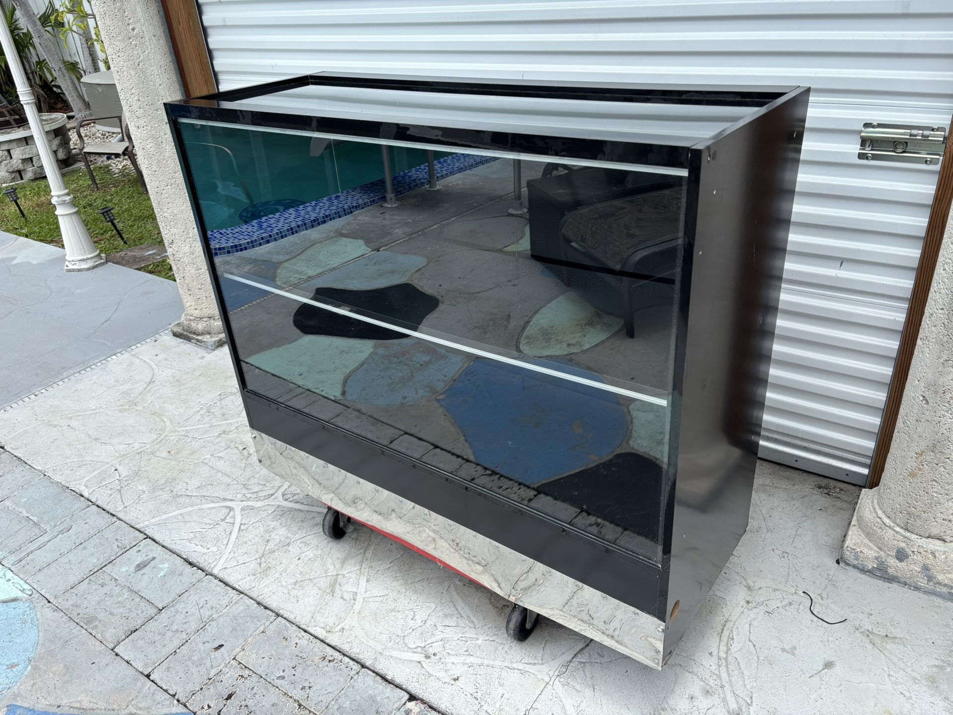 Retail Glass Display Showcase Countertop Cabinet - Black