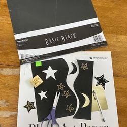 12x12 Basic Black Cardstock Art Paper Scrapbooking Stathmore 35 Sheets +20 NEW