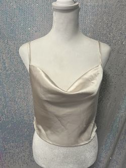 Cream Crop Top