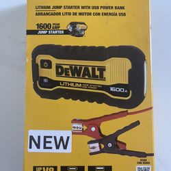Dewalt 1600 Park Amp jump Starter And Power Bank 
