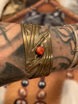 Native coral bracelet