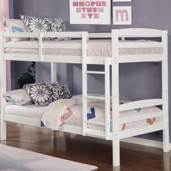Girls Bunk Bed With Top Bunk Tent 