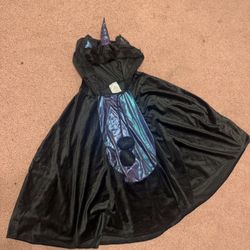 One size fits most black furry cat unicorn cape cloak costume festival dress 