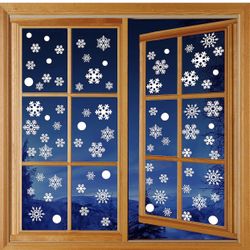 Snowflake Window Stickers 180 Pieces (Brand New)