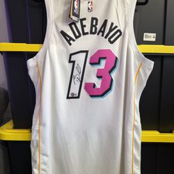 Bam Adebayo Signed Miami Heat Authentic Swingman Jersey