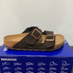 Brown Suede Soft-bed Birkenstcocks