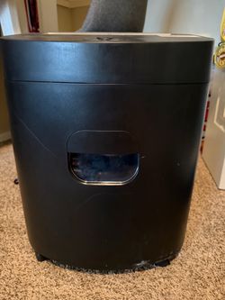 Black Paper Shredder with Window
