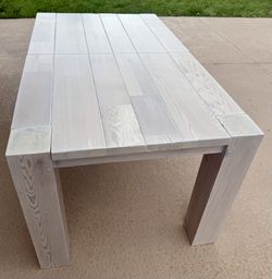 Newly REFINISHED White Washed Pottery Barn Style Dining Table
