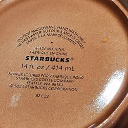 Starbucks 2024 Copper Bronze Gold Swirl Ceramic Coffee Tea Mug Cup 14 oz.  Pre-owned, perfect shape, like new. for Sale in San Jose, CA - OfferUp