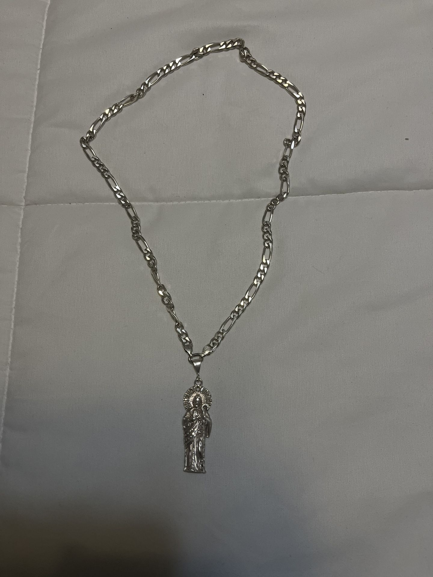 San Judas Silver Chain
