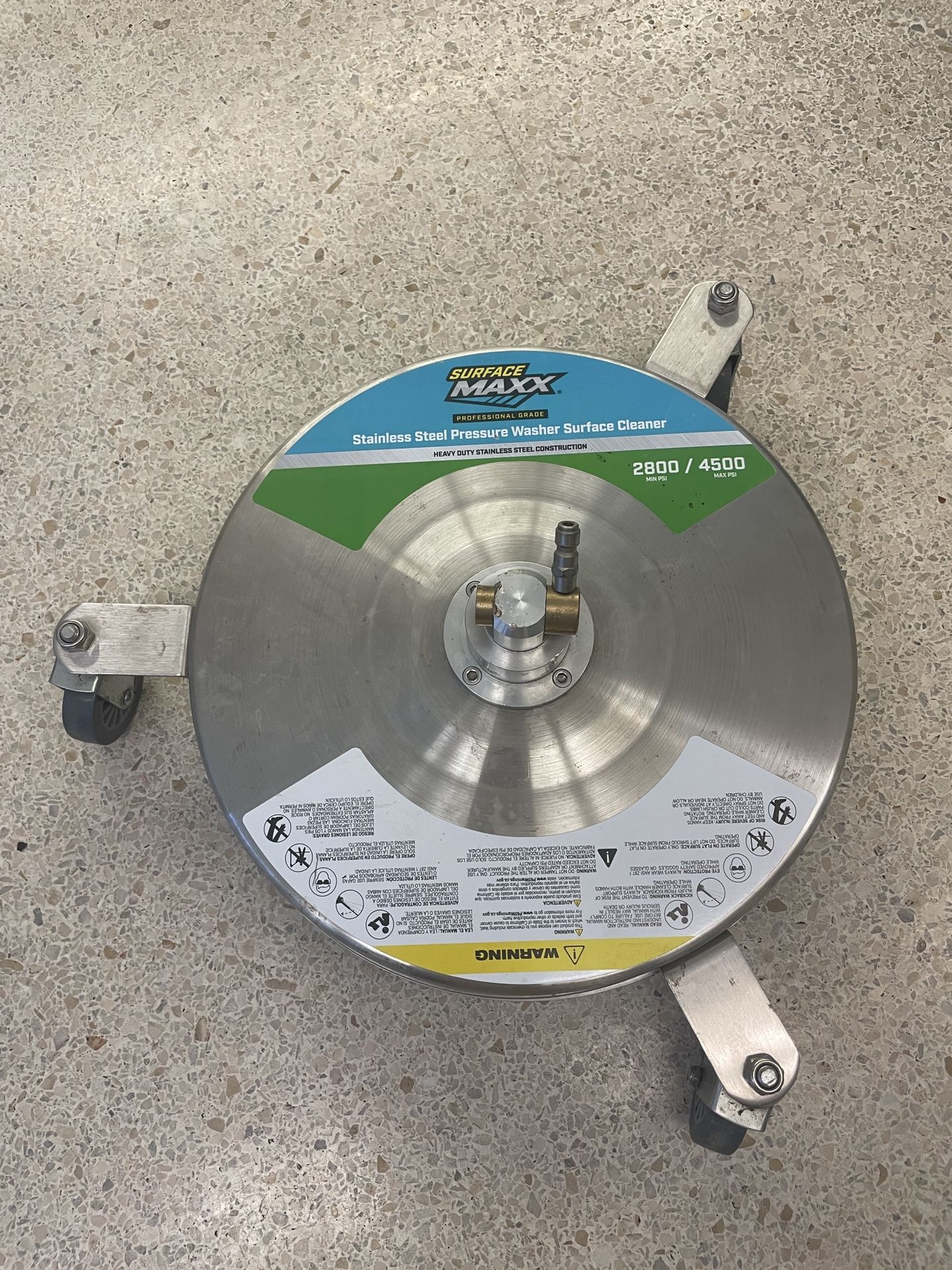 SurfaceMaxx Pro Rotating Surface Cleaner Pressure Washer Attachment