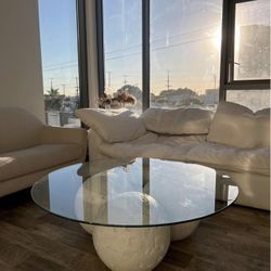 Plaster Ball Coffee Table 