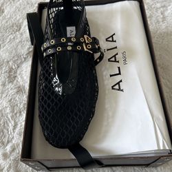 ALAIA Net Flats 