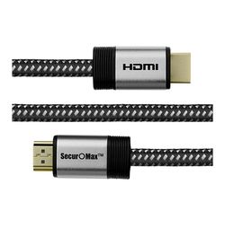 15 ft SecurOMax HDMI Cable (4K, HDMI 2.0) with Braided Cord