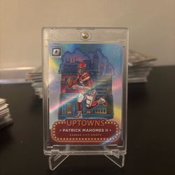 Patrick Mahomes II Donruss Optic Uptowns Holo Card