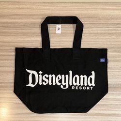 New Disneyland Spirit Jersey Tote Bag XL Black Woven Cloth 2024 Disney DLR