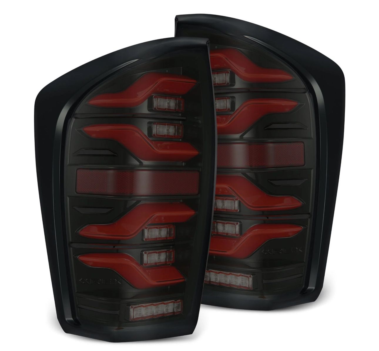 16-23 Toyota Tacoma LUXX-Series LED Tail Lights Black-Red