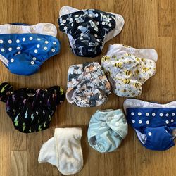 Newborn Cloth Diapers And Inserts