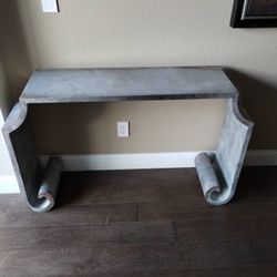 Agathon Stone Grey Console Table