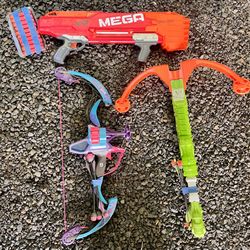 Lot of 3 Lightly Used Nerf Guns - Ready For Action 