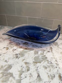 MCM Handblown glass dish