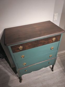 green emerald velvet dress Alpine Furniture Avery Dresser, Olive Green main image 1