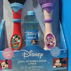 Disney Light Up Bubble Wand Pack (2)