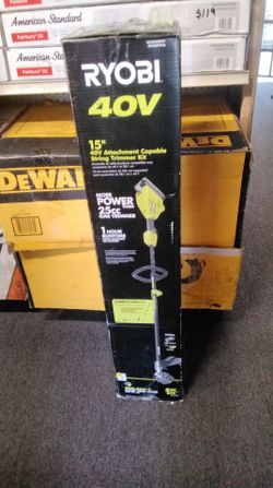 RYOBI 15" 40V ATTACHMENT CAPABLE STRING TRIMMER (TOOL ONLY)