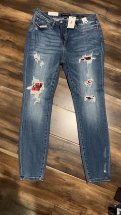 Judy Blue Jeans Buffalo plaid-Brand new