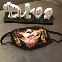 Sugar Skull Mexican Catrina Face Mask  New
