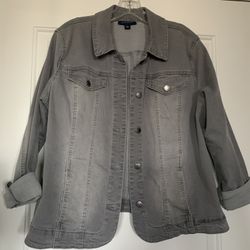 Women’s Gray Jean Jacket