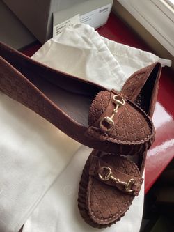 Gucci GG Suede Horsebit Loafers