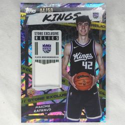 Maxime Raynaud 2025-26 Topps Basketball Store Exclusive Patch Rookie 04/50