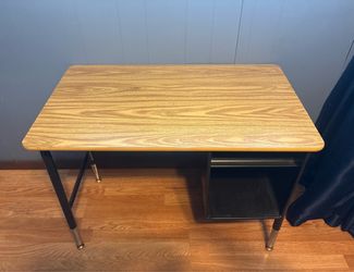 Vintage Wood Top Student Desk