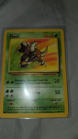 Pokemon card Pinsir 29/130 rare