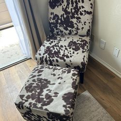 Cow Print Accent Chair