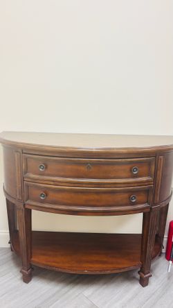 Nice wood console table