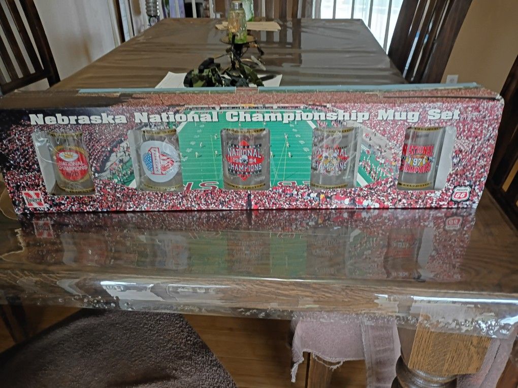 Nebraska National Championship 5 Pc Mug Set