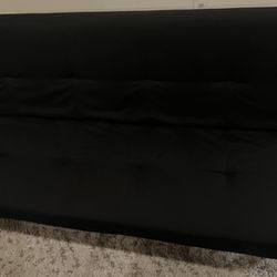 IKEA Balkarp Black Futon Sleeper Sofa