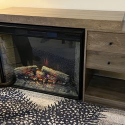 Electric Fireplace And Surround heater