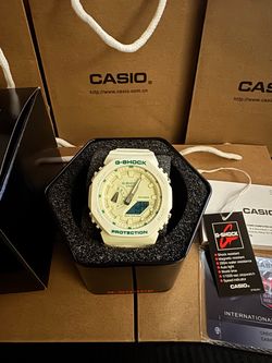 Casio G-Shock Watch White and Green