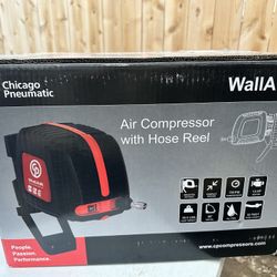 Air Compressor With Hose Reel 