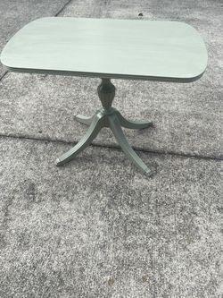 Vintage Side Table With Metal Claw Feet