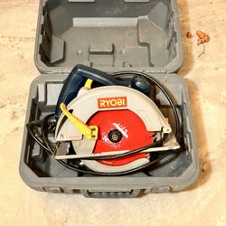 Ryobi 12A Circular Saw + Hard Case – Tested & Working Excellent 