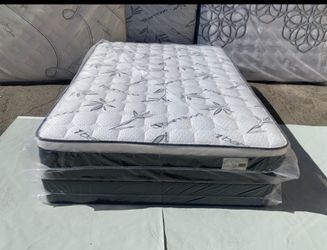 ✨Mattress Pillow Top 12” inches tall ✨ 🛏️All Sizes available  🟠Queen sizes $170 🟡Full sizes $150 🟢Twin sizes $130 🔵Cal king $280 🟣E. King $280 ?