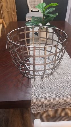 Metal Home Decor Basket